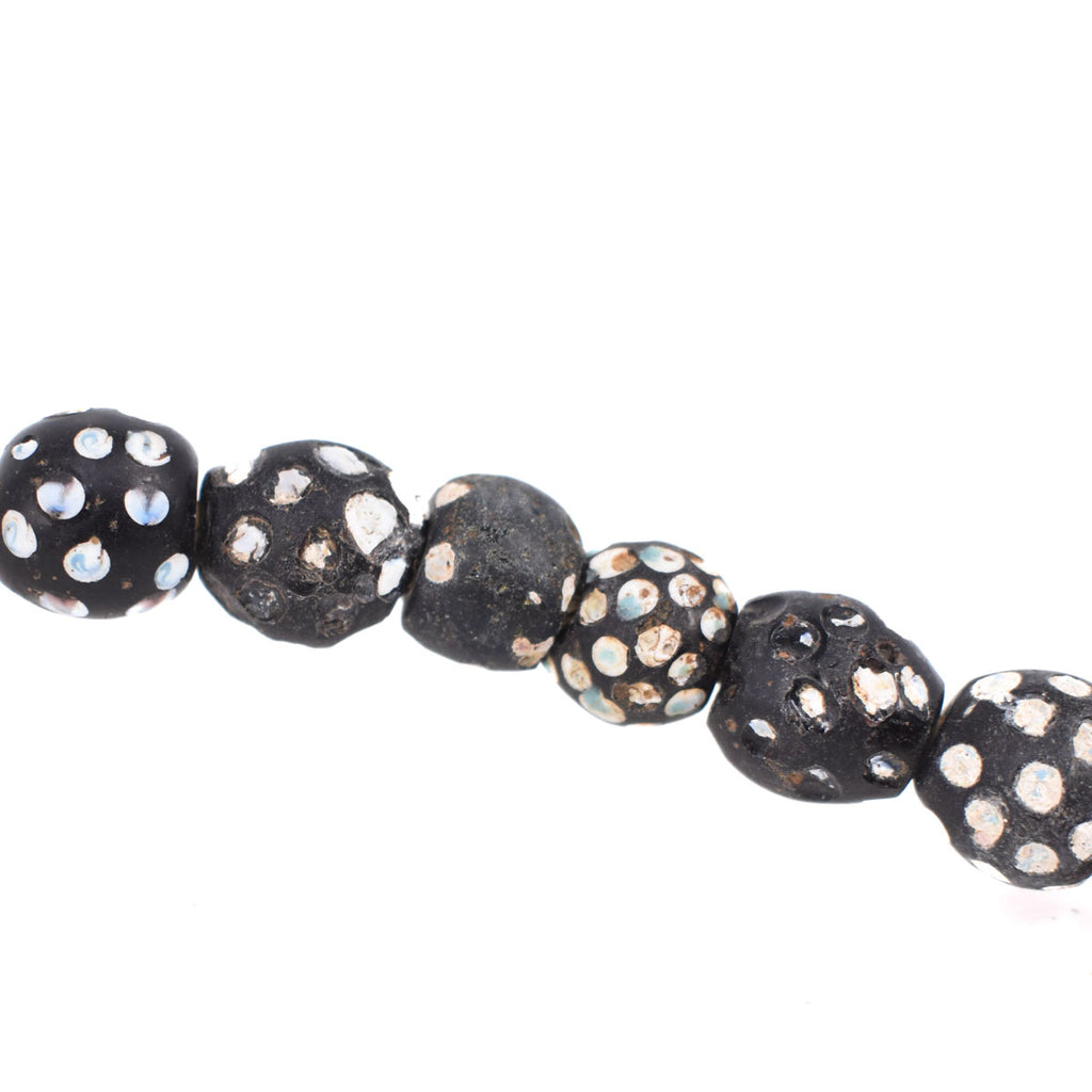 Black Skunks Excavated Venetian Trade Beads