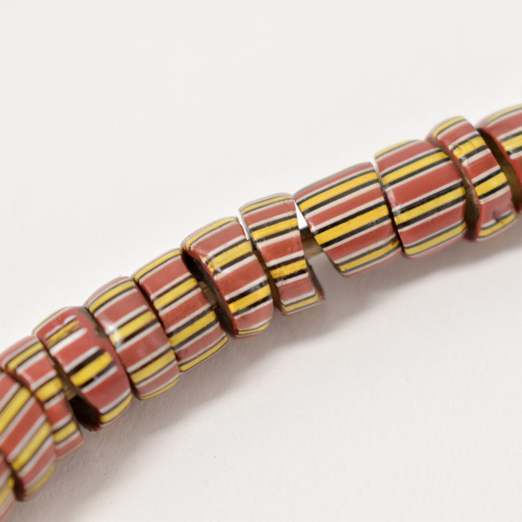 Striped Greenhearts Matched Venetian Trade Beads