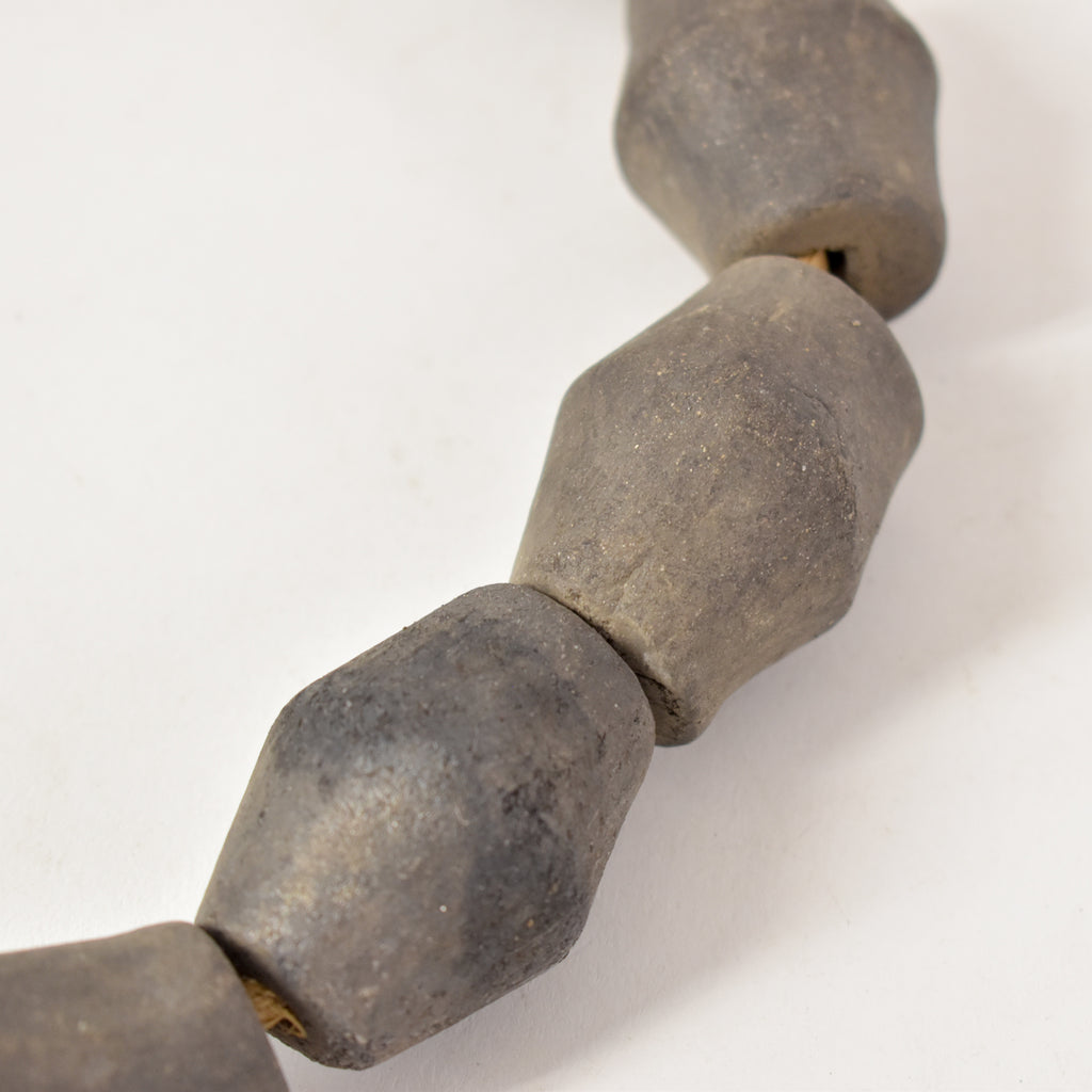 Tiv Spindle Whorl Large Trade Beads Nigeria 32 inch