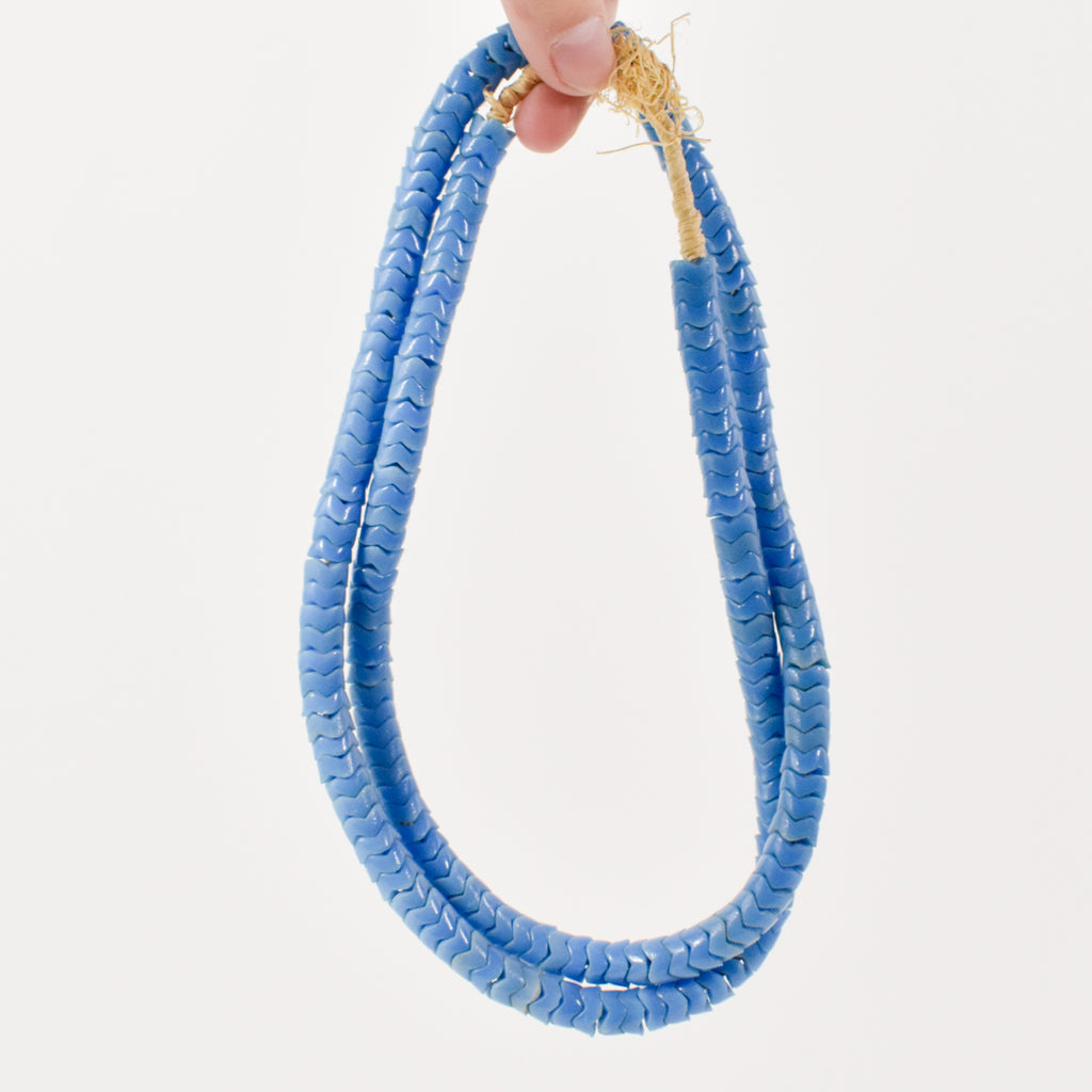 Blue Snake Interlocking Trade Beads