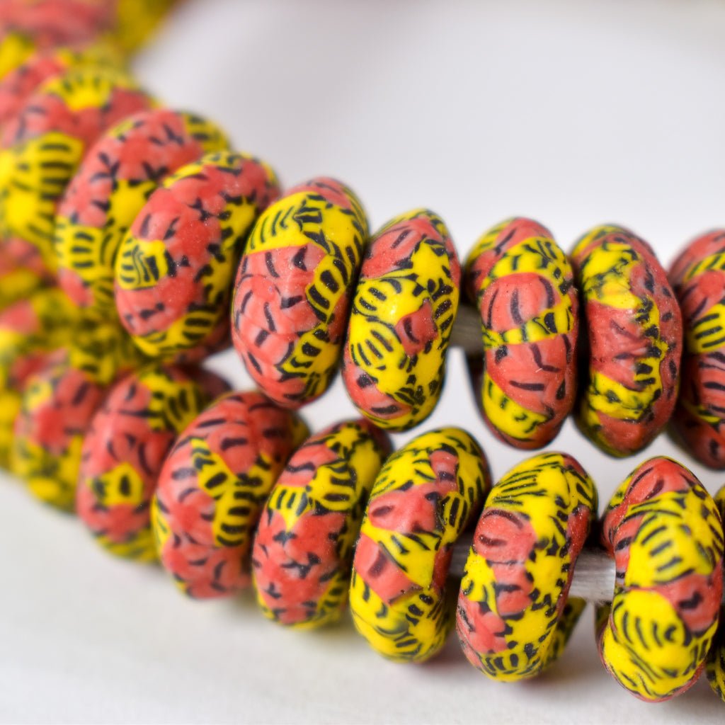 Fancy Krobo "Recycled" Powder Glass Trade Beads