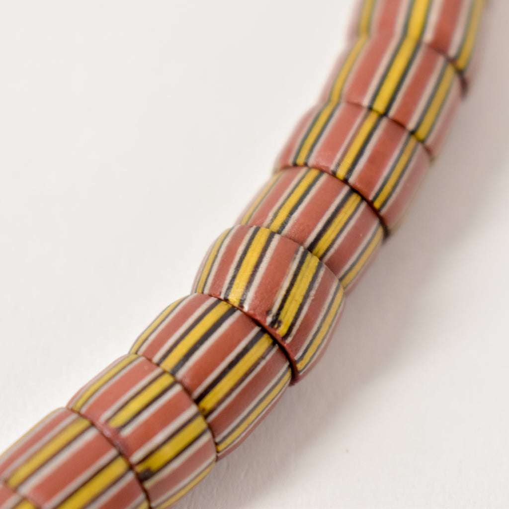 Striped Greenhearts Matched Venetian Trade Beads