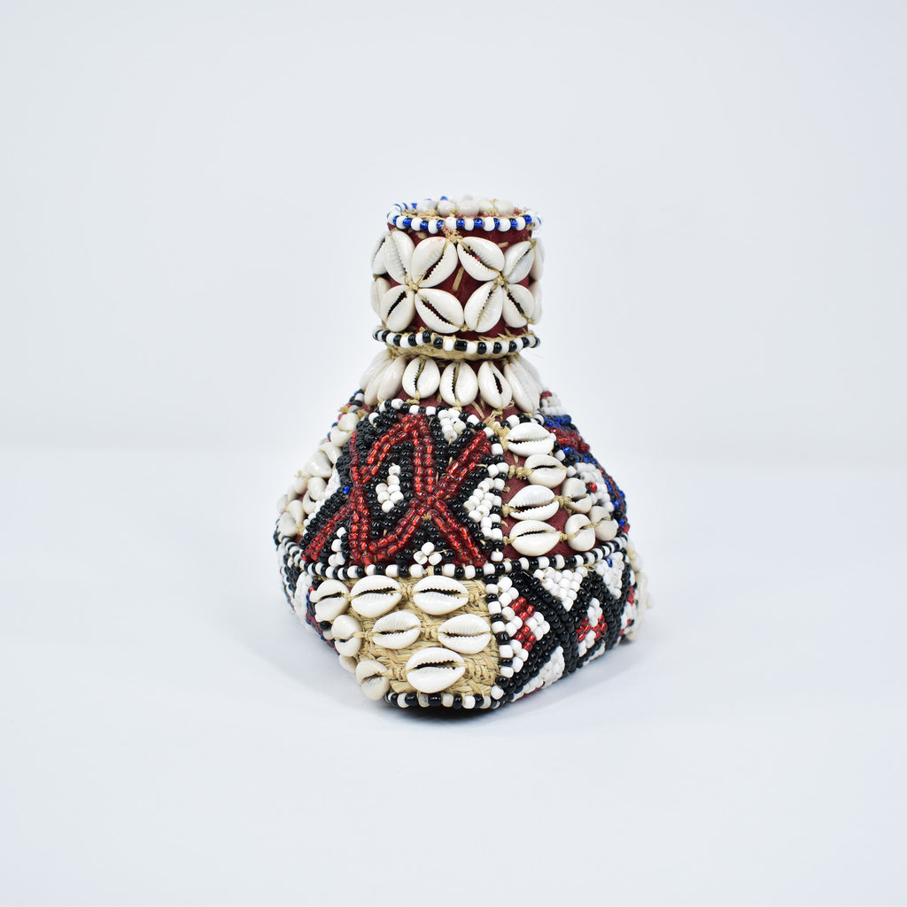 Kuba Beaded Noble's Hat with Cowrie Shells Congo