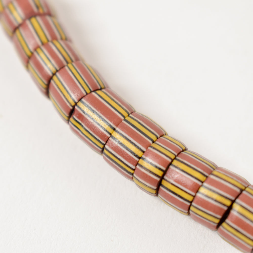 Striped Greenhearts Matched Venetian Trade Beads