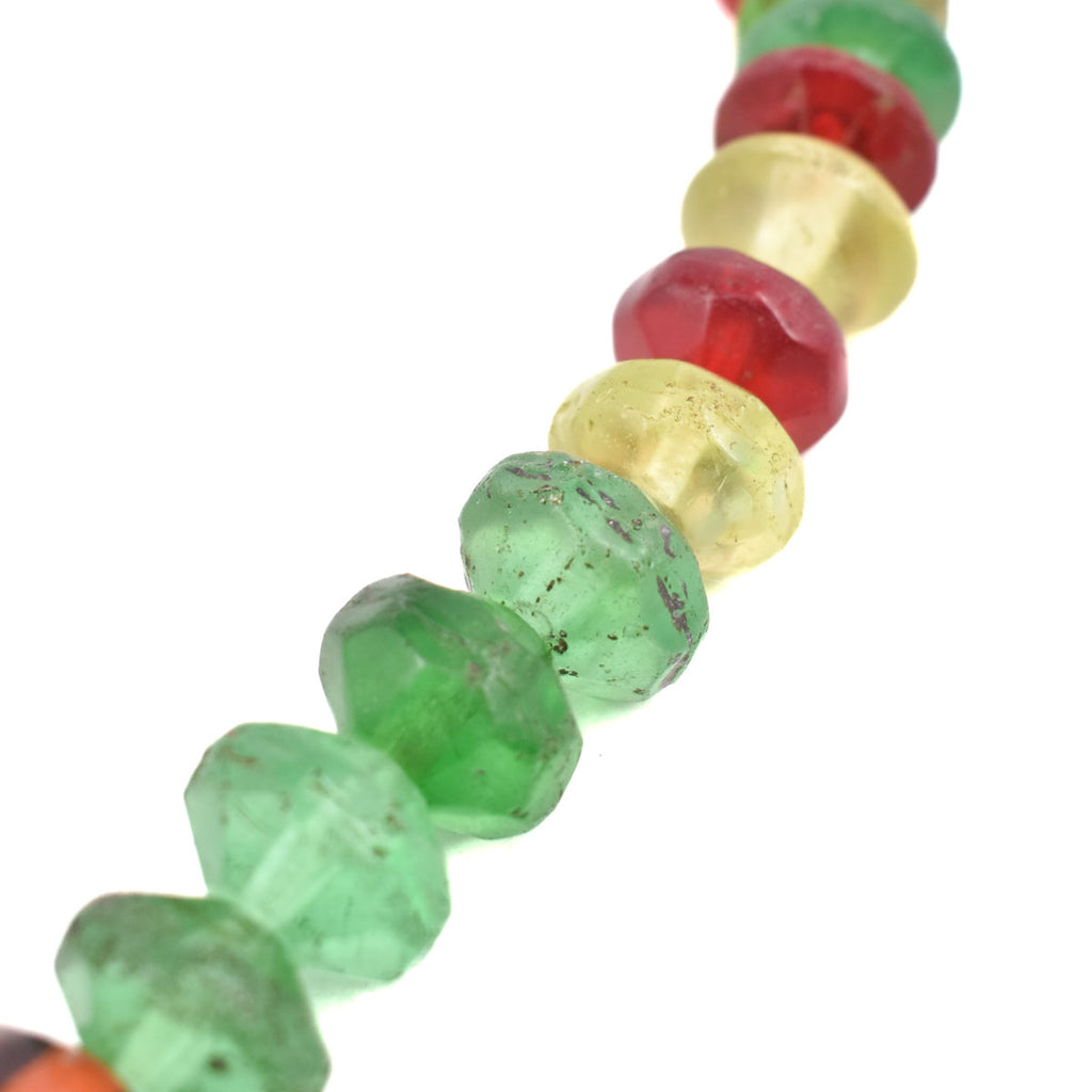 Multicolor Bohemian Vaseline Trade Beads