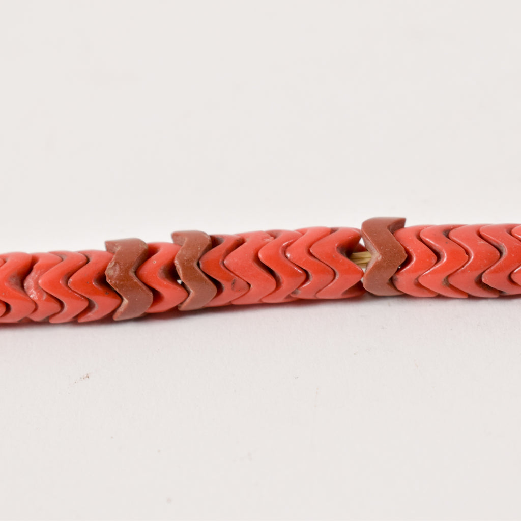 Red Interlocking Snake Trade Beads Bohemian