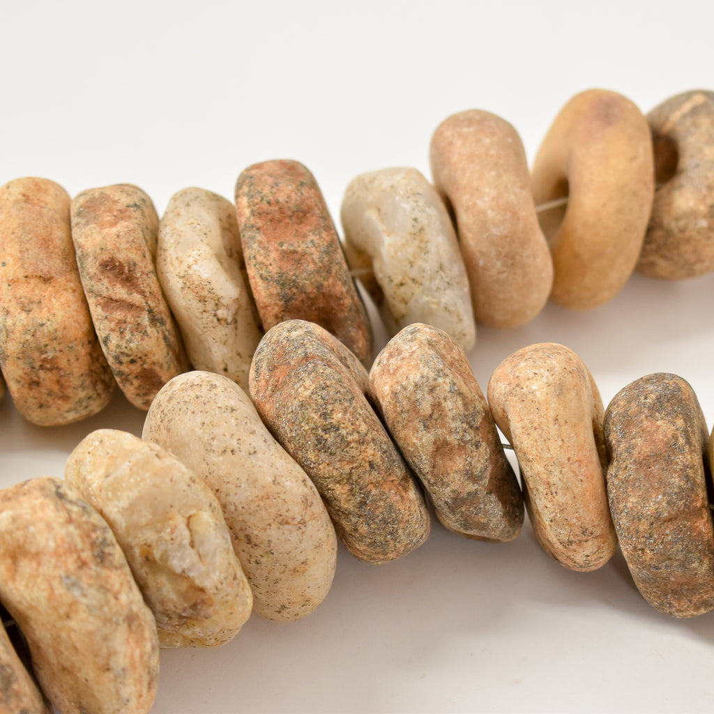 Granite Stone Beads X-Large Togo 36 inch