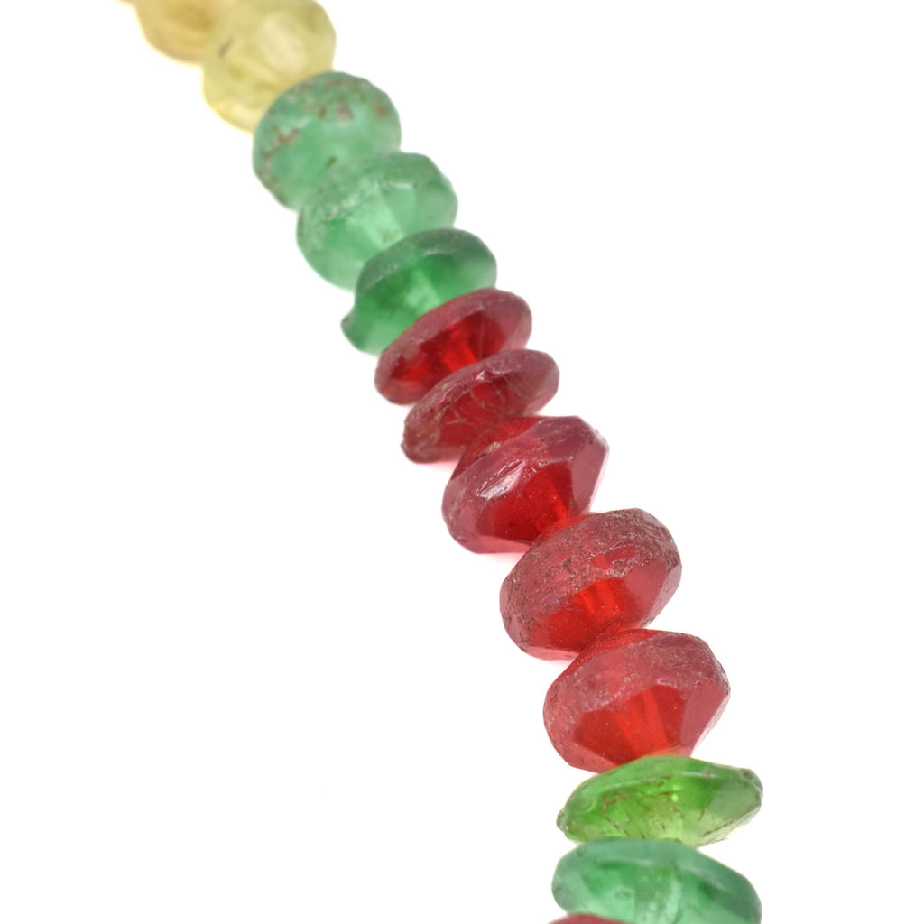 Multicolor Bohemian Vaseline Trade Beads