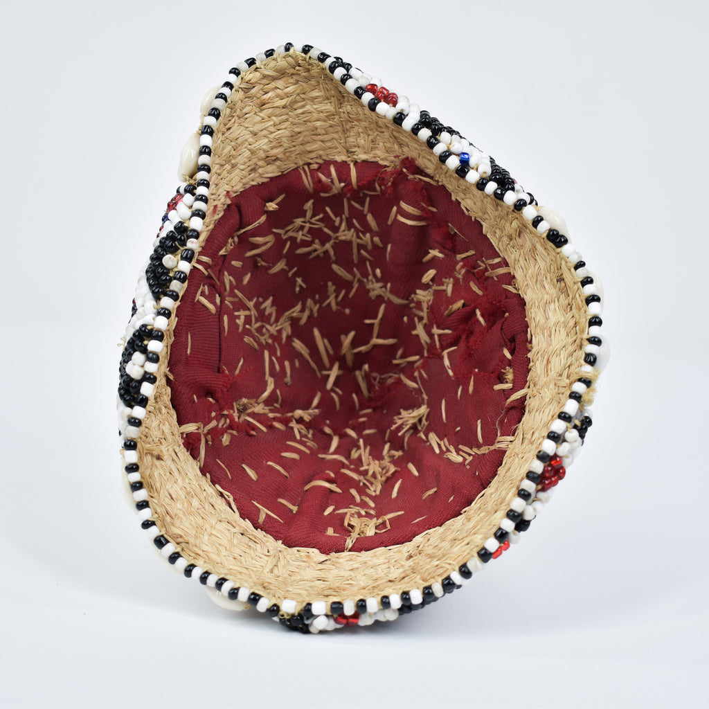 Kuba Beaded Noble's Hat with Cowrie Shells Congo