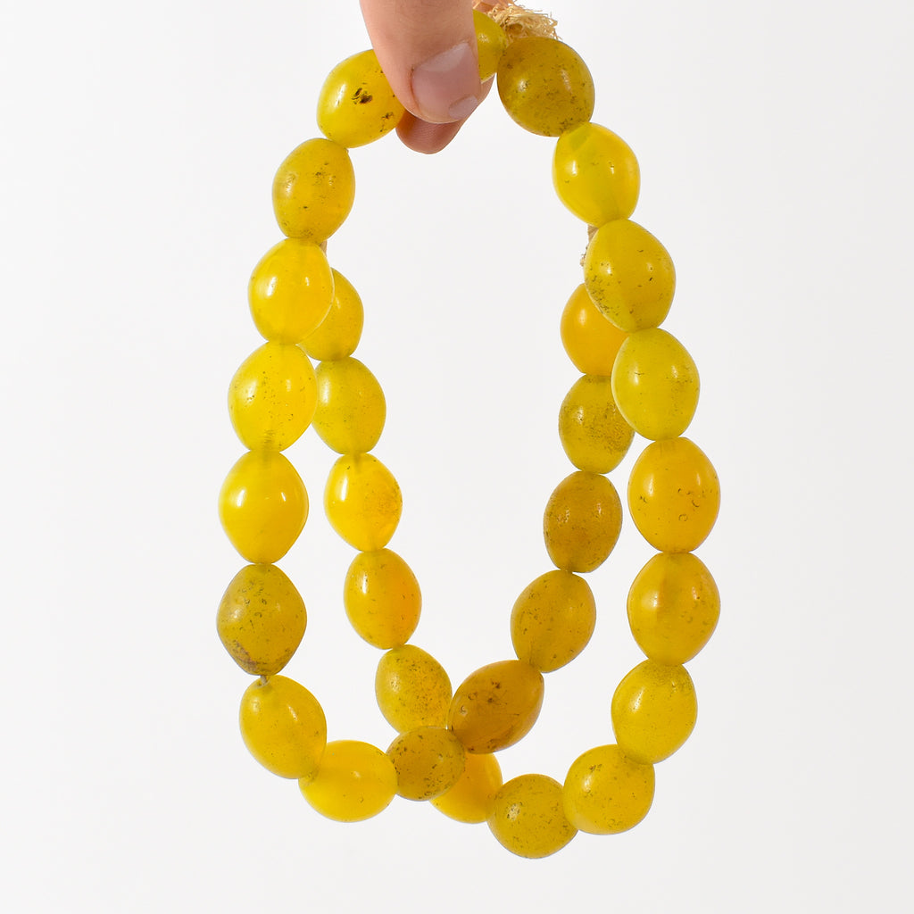 Yellow Pigeon Egg Venetian Trade Beads