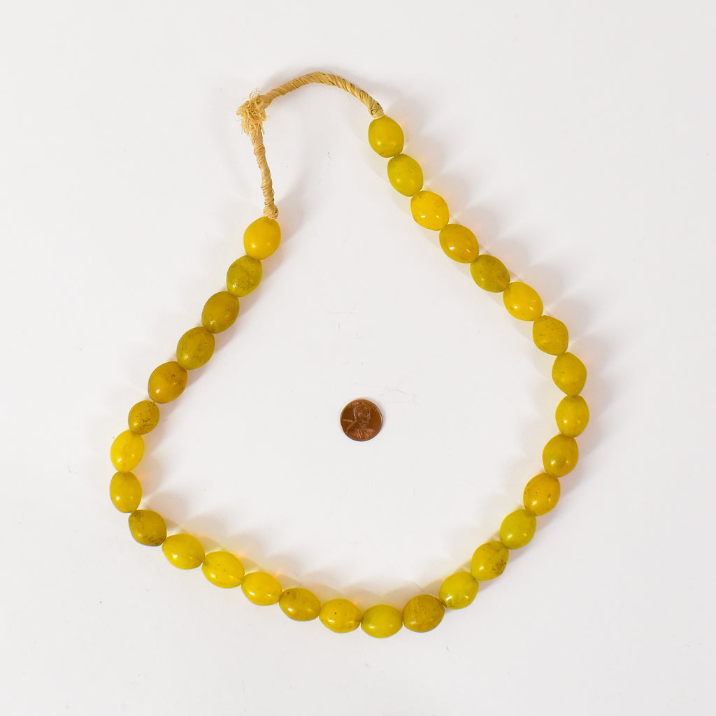 Yellow Pigeon Egg Venetian Trade Beads