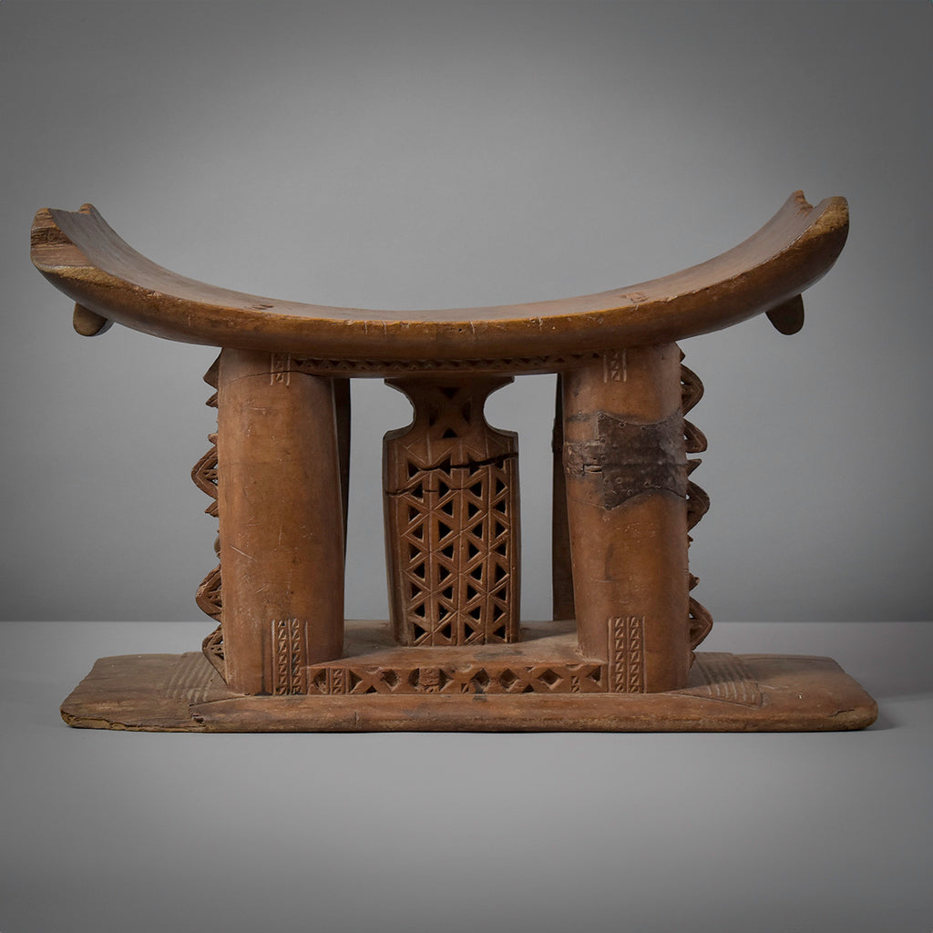 Asante Dwa Wood Stool Throne Ghana