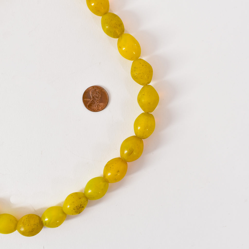 Yellow Pigeon Egg Venetian Trade Beads