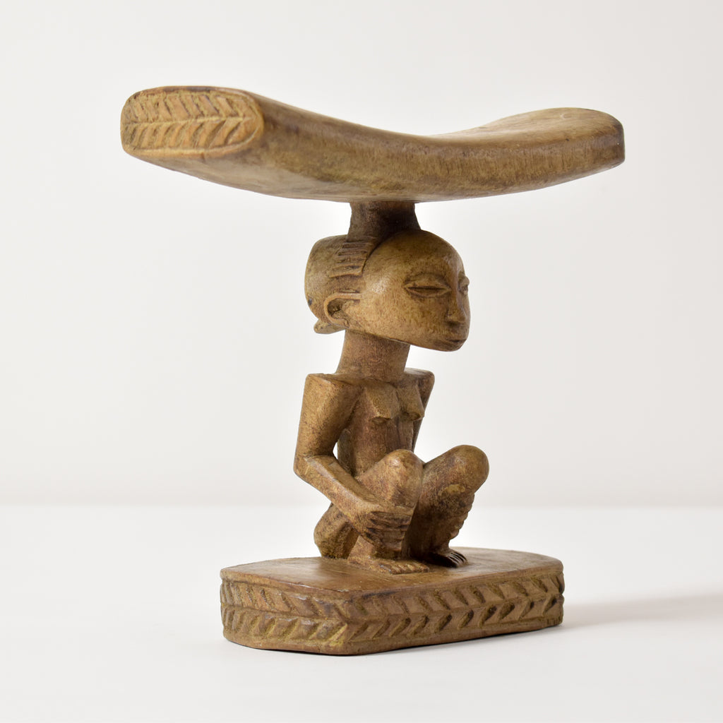 Luba Figural Miniature Headrest Congo