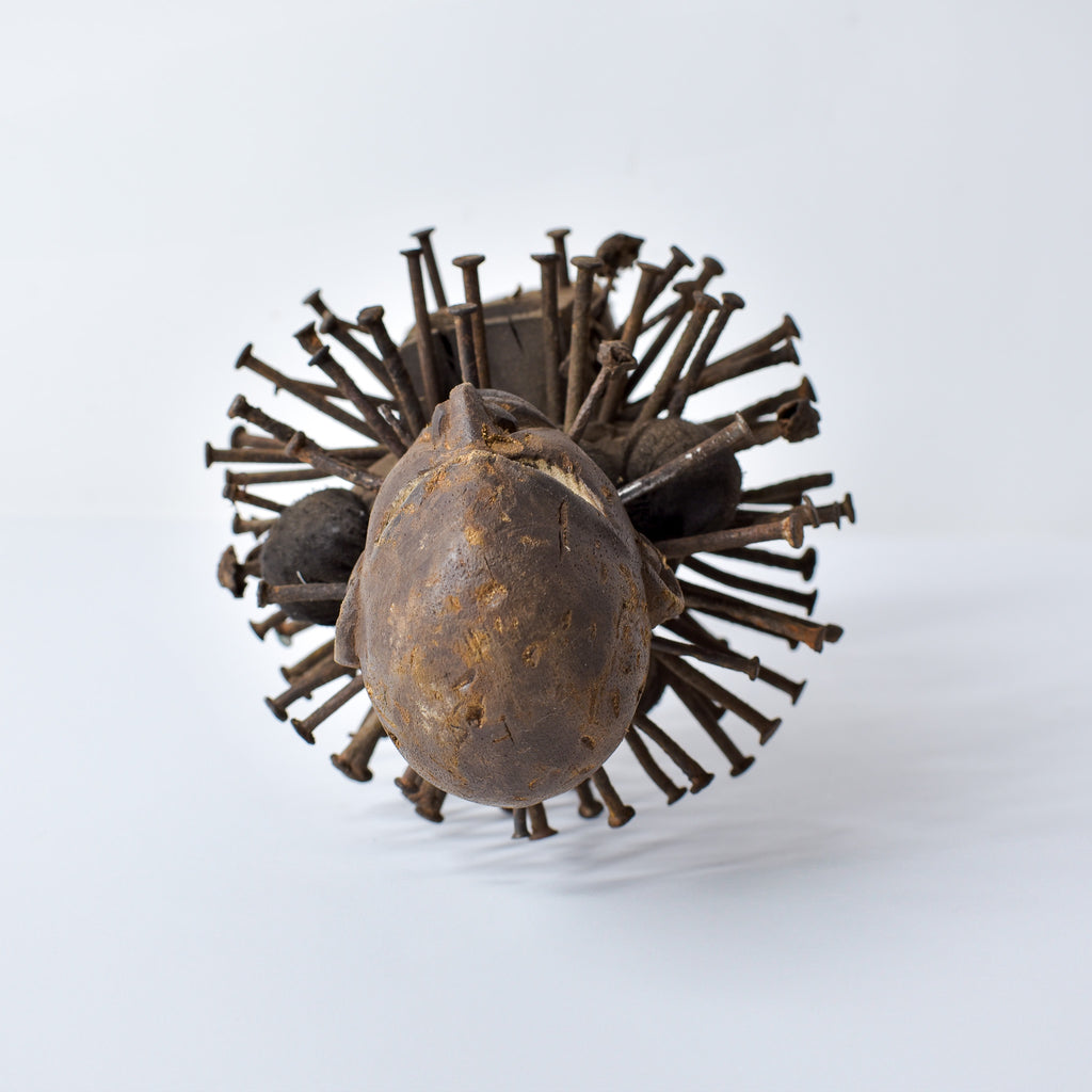 Bakongo Nkisi Power Nail Fetish Figure Congo