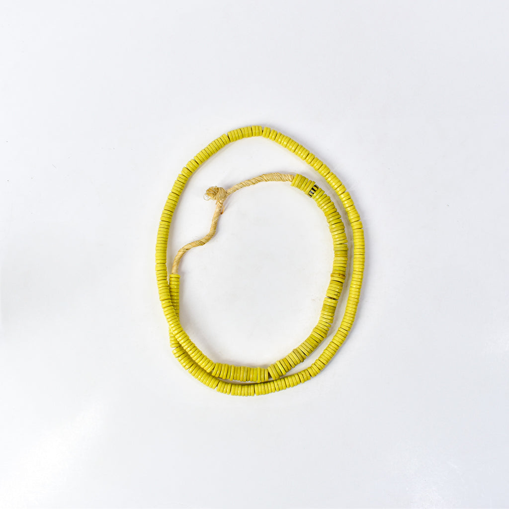 Bohemian Button Yellow Trade Beads