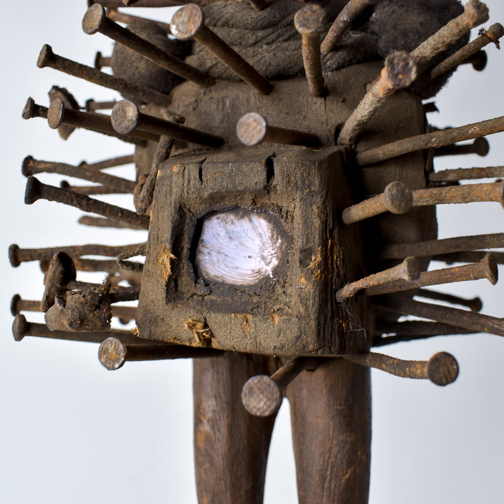Bakongo Nkisi Power Nail Fetish Figure Congo
