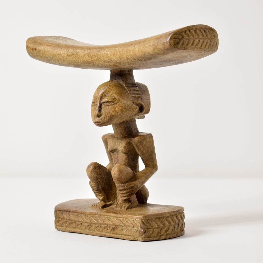 Luba Figural Miniature Headrest Congo