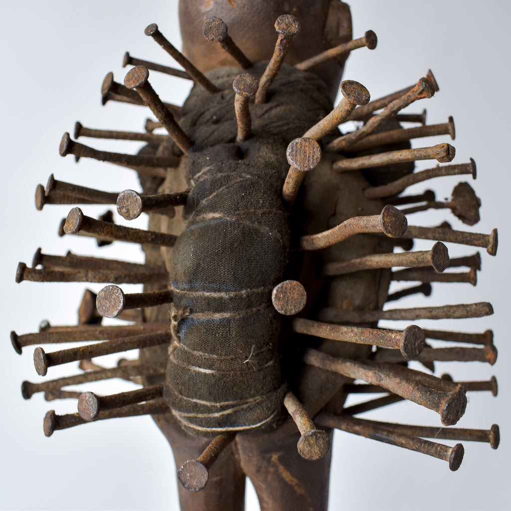 Bakongo Nkisi Power Nail Fetish Figure Congo