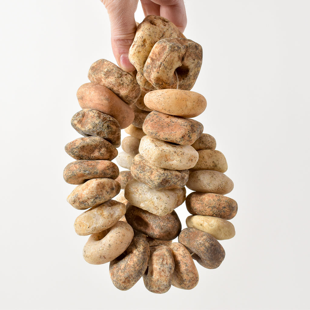Granite Stone Beads X-Large Togo 36 inch