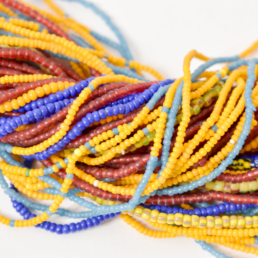 Baule Tamba Multicolor Seed Bead Necklace Sidley Collection