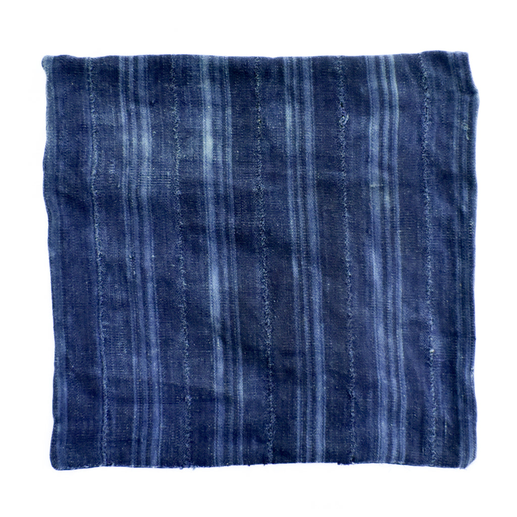 Indigo Pillow Case Textile Dogon or Mossi 16x16 Inch