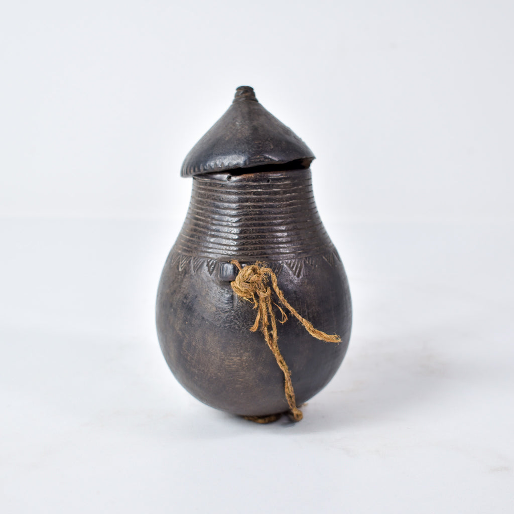 Shi (Bashi) African Child’s Wooden Milk Cup with Lid