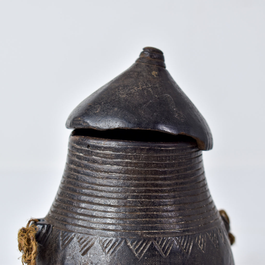 Shi (Bashi) African Child’s Wooden Milk Cup with Lid