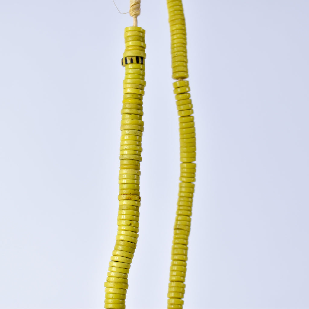 Bohemian Button Yellow Trade Beads