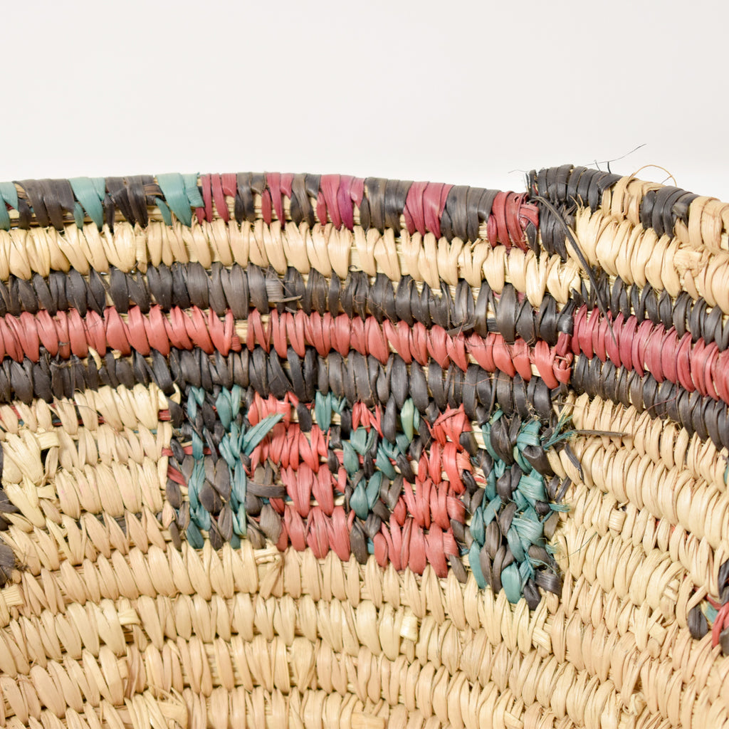 Hausa Grass Basket Bowl Nigeria 10 Inch
