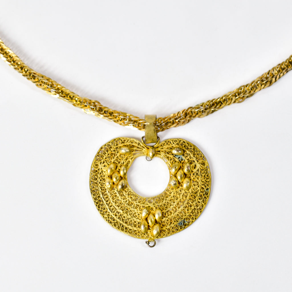 Yoruba Gilded Brass Necklace Nigeria