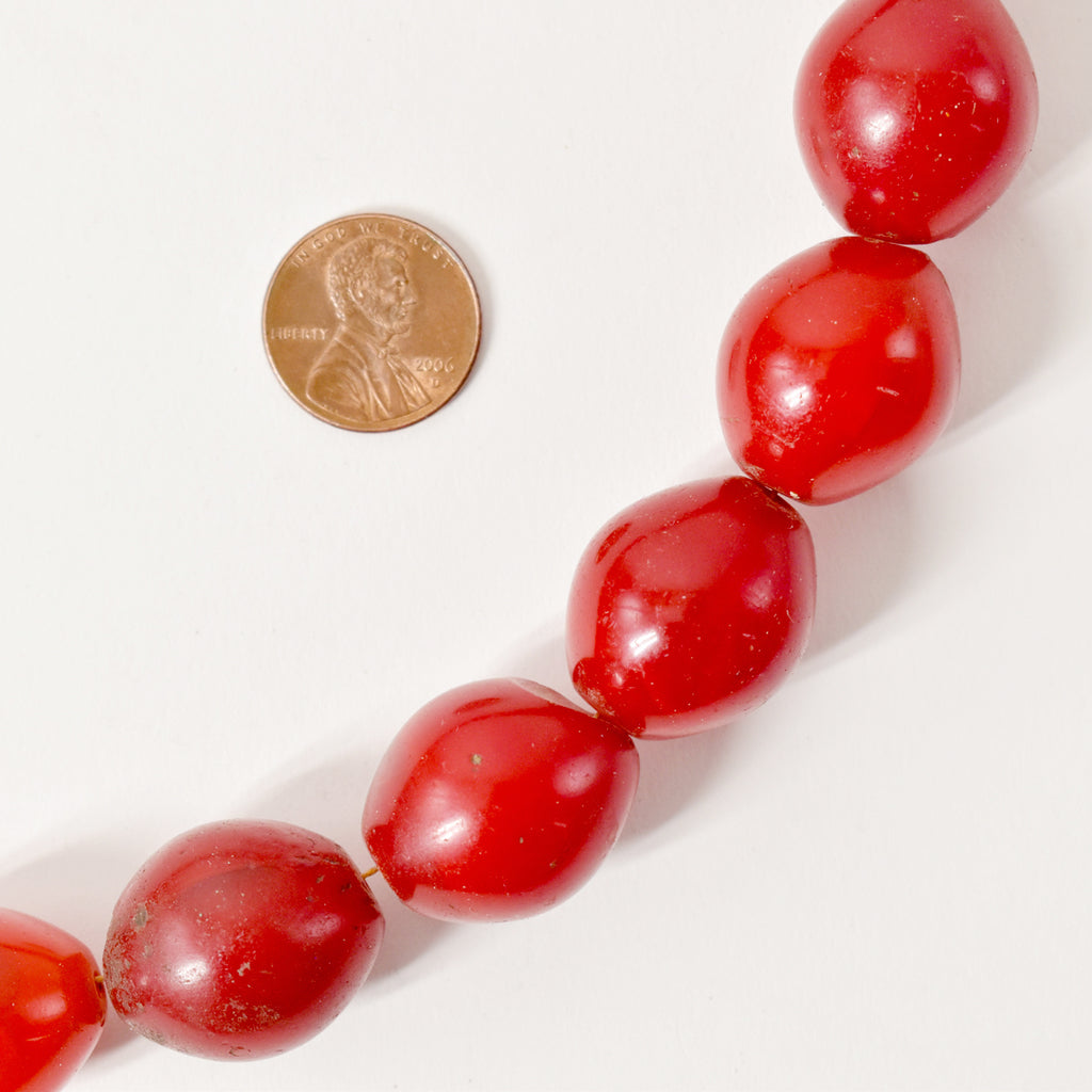 Red Pigeon Egg Trade Beads Sidley Collection