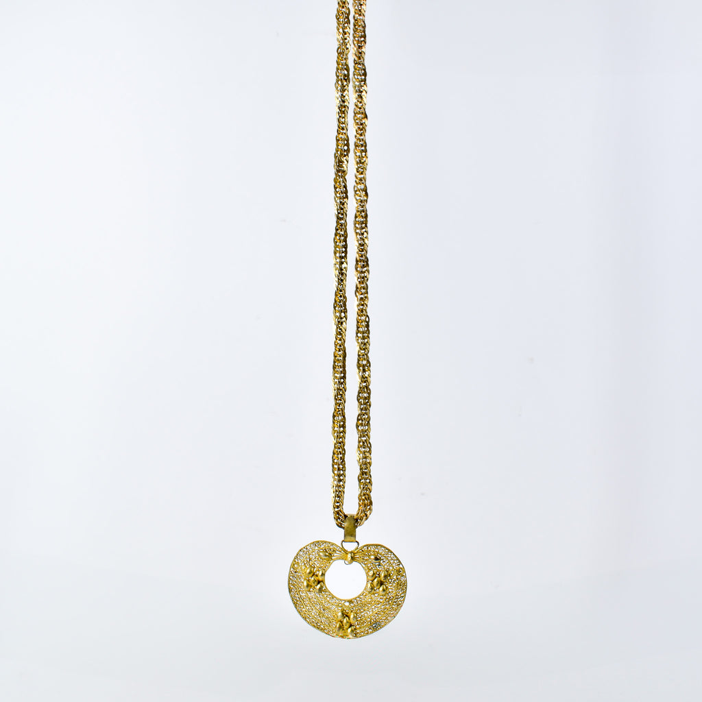 Yoruba Gilded Brass Necklace Nigeria