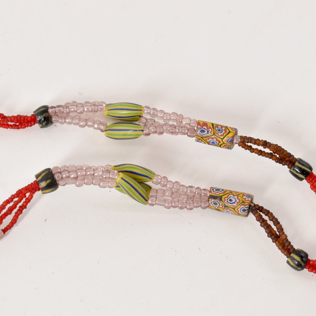 Watermelon Millefiori Trade Bead Necklace