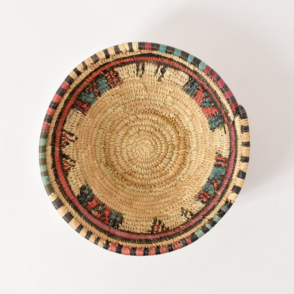 Hausa Grass Basket Bowl Nigeria 10 Inch
