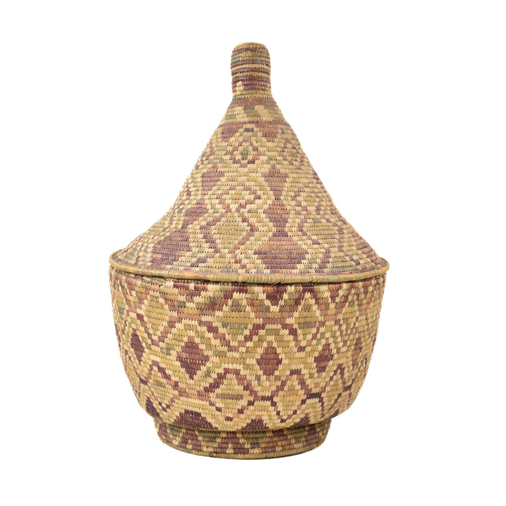 Antique Botswana Lidded Basket Sidley Collection