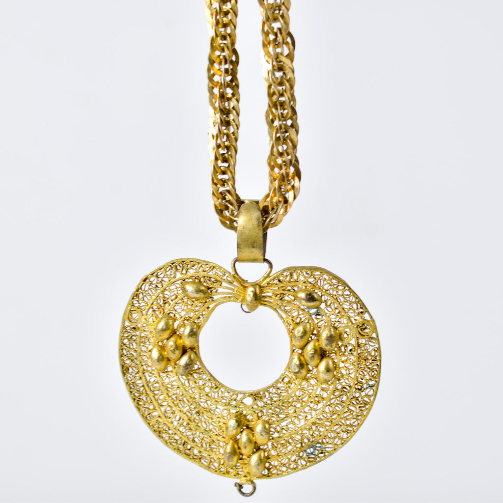 Yoruba Gilded Brass Necklace Nigeria