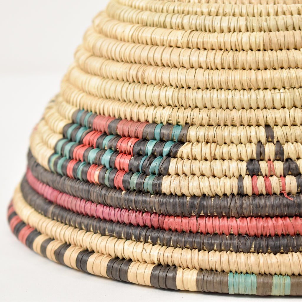 Hausa Grass Basket Bowl Nigeria 10 Inch