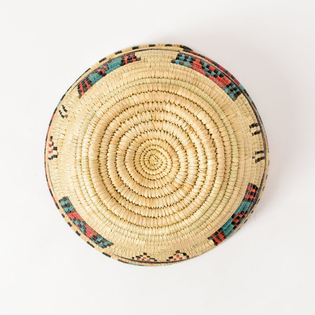 Hausa Grass Basket Bowl Nigeria 10 Inch