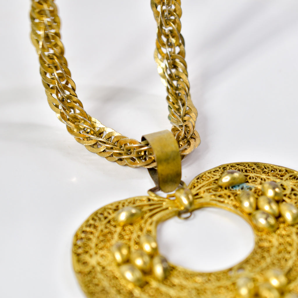 Yoruba Gilded Brass Necklace Nigeria