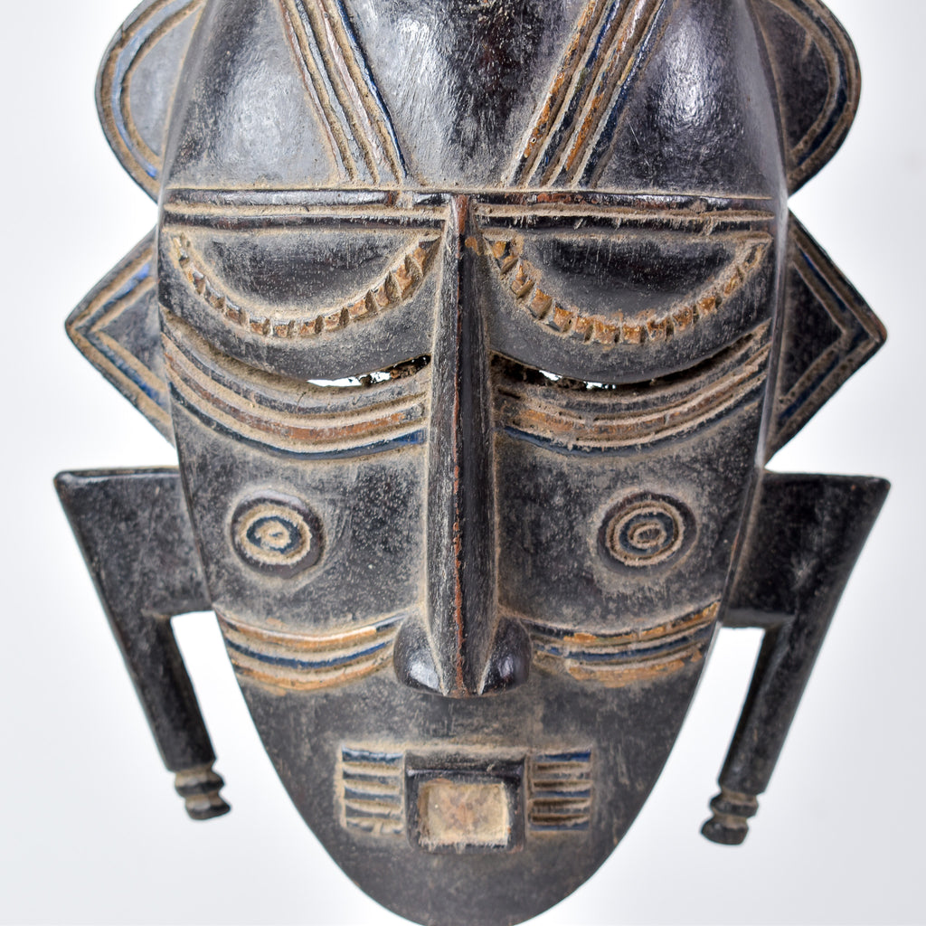 Djimini Ligbi Do Society Mask on Custom Stand Côte d'Ivoire
