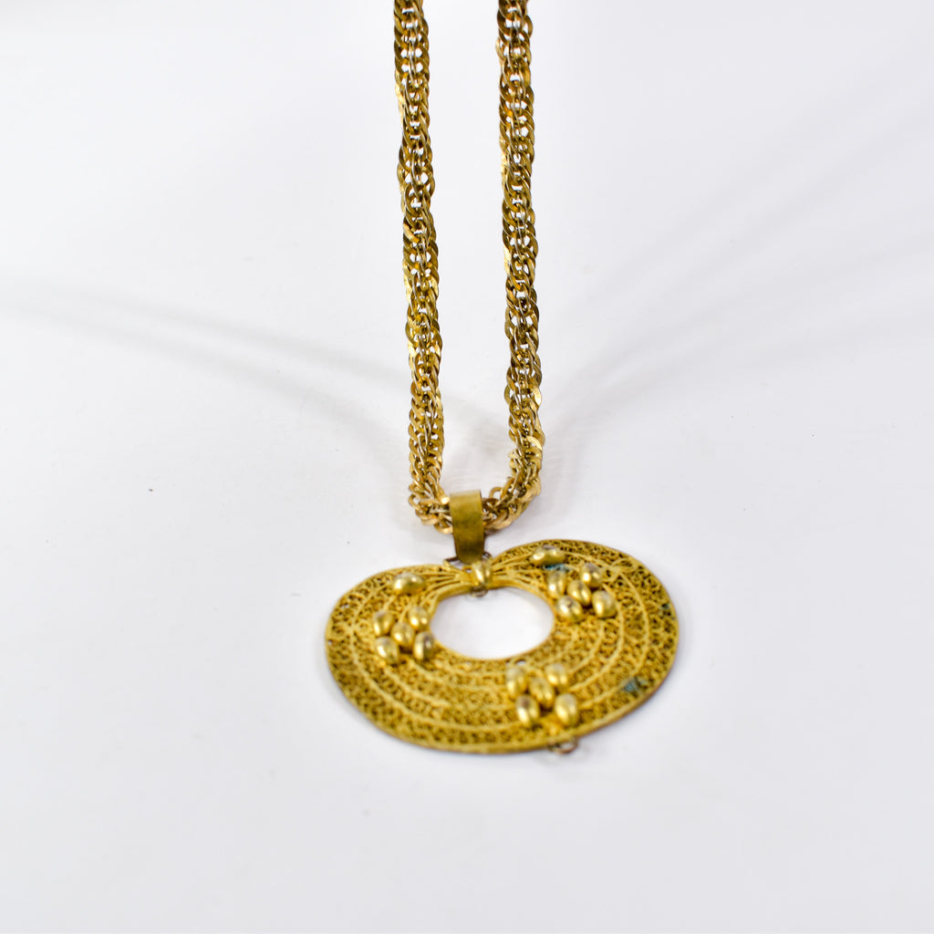 Yoruba Gilded Brass Necklace Nigeria