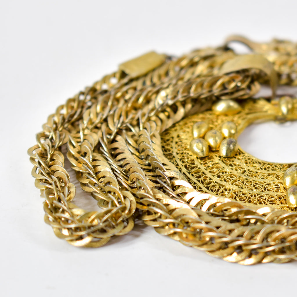 Yoruba Gilded Brass Necklace Nigeria