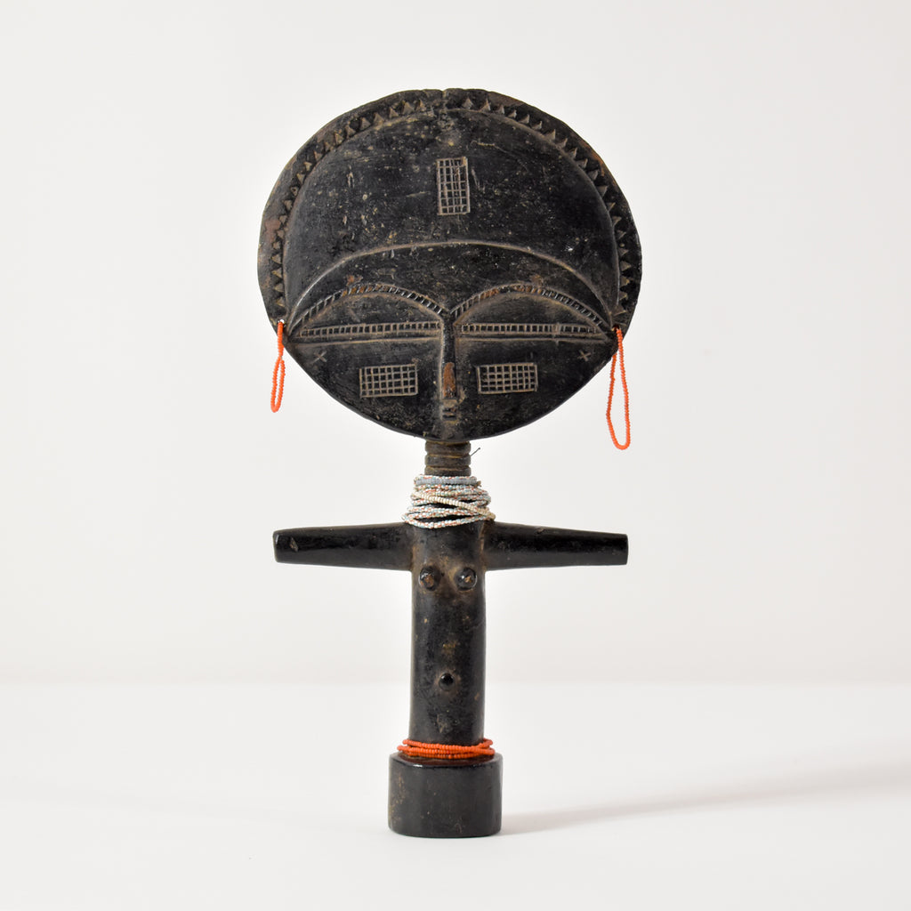 Asante Akua'ba Fertility Doll With Beads Ghana