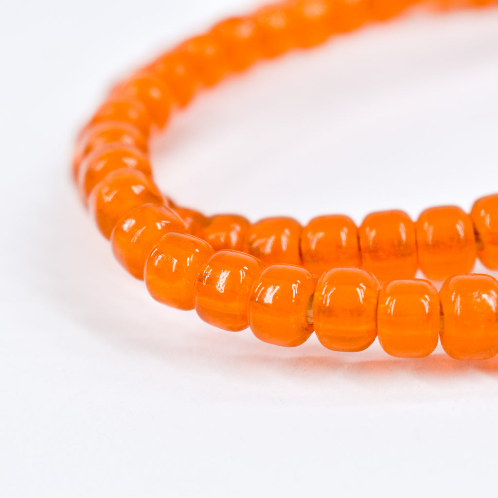 Padre Translucent Orange Trade Beads