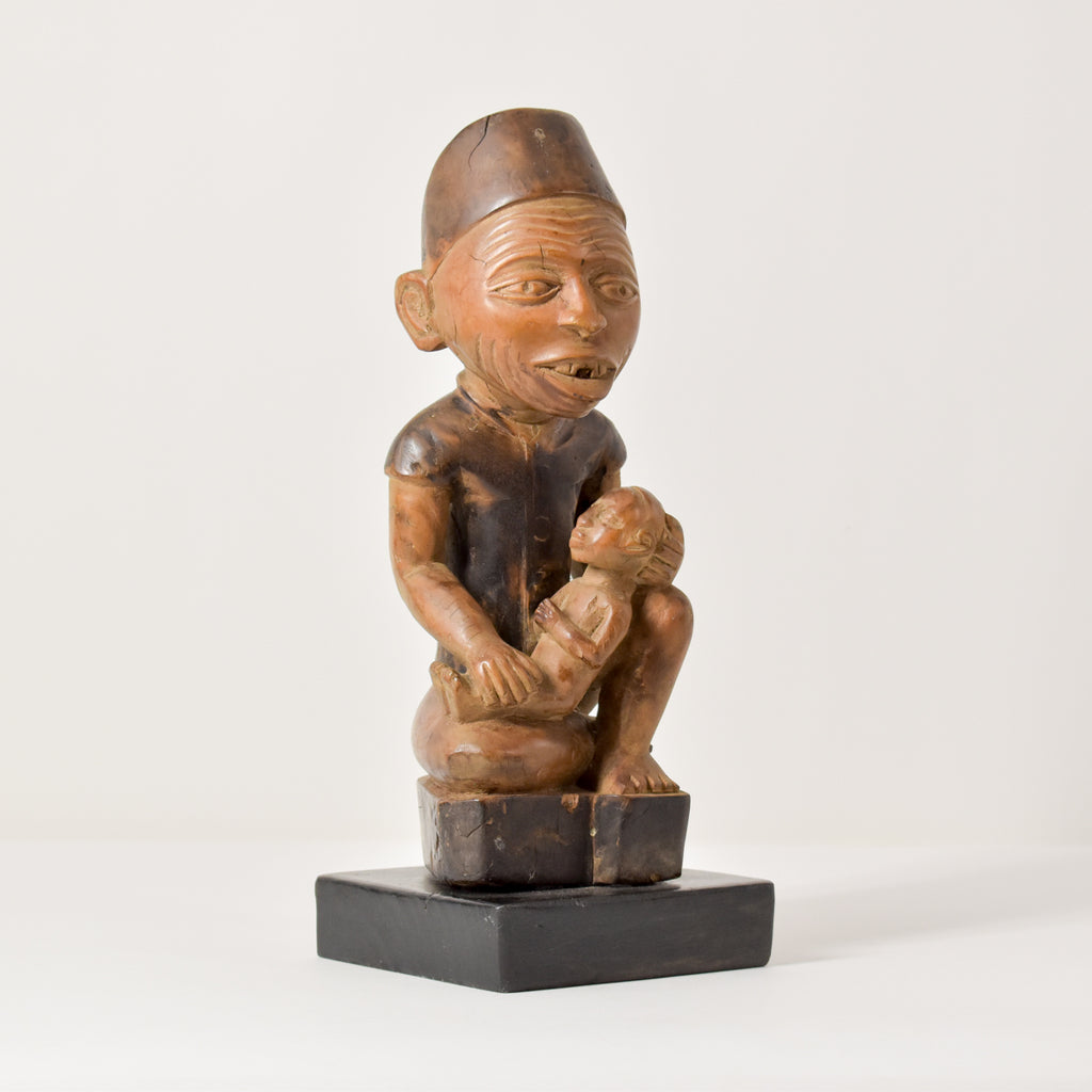 Kongo Maternity Figure on Base Congo