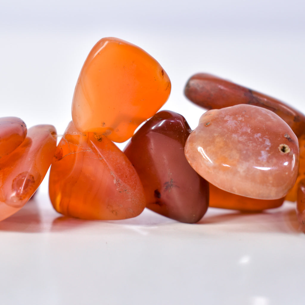 Triangular Carnelian Stone Beads