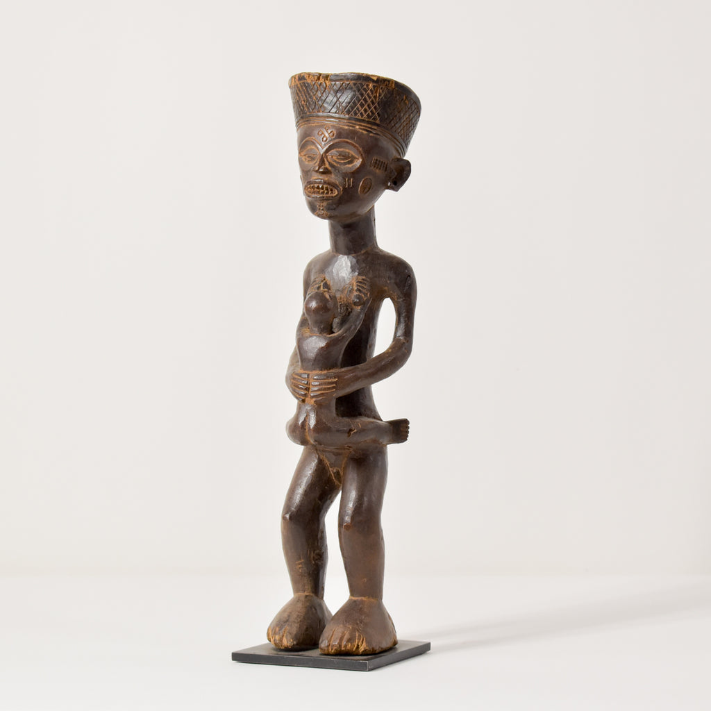 Chokwe  Mother and Child Figure Congo