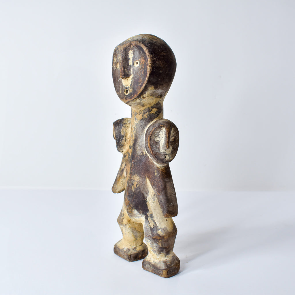 Lega 3 Faced Wood Figure Congo