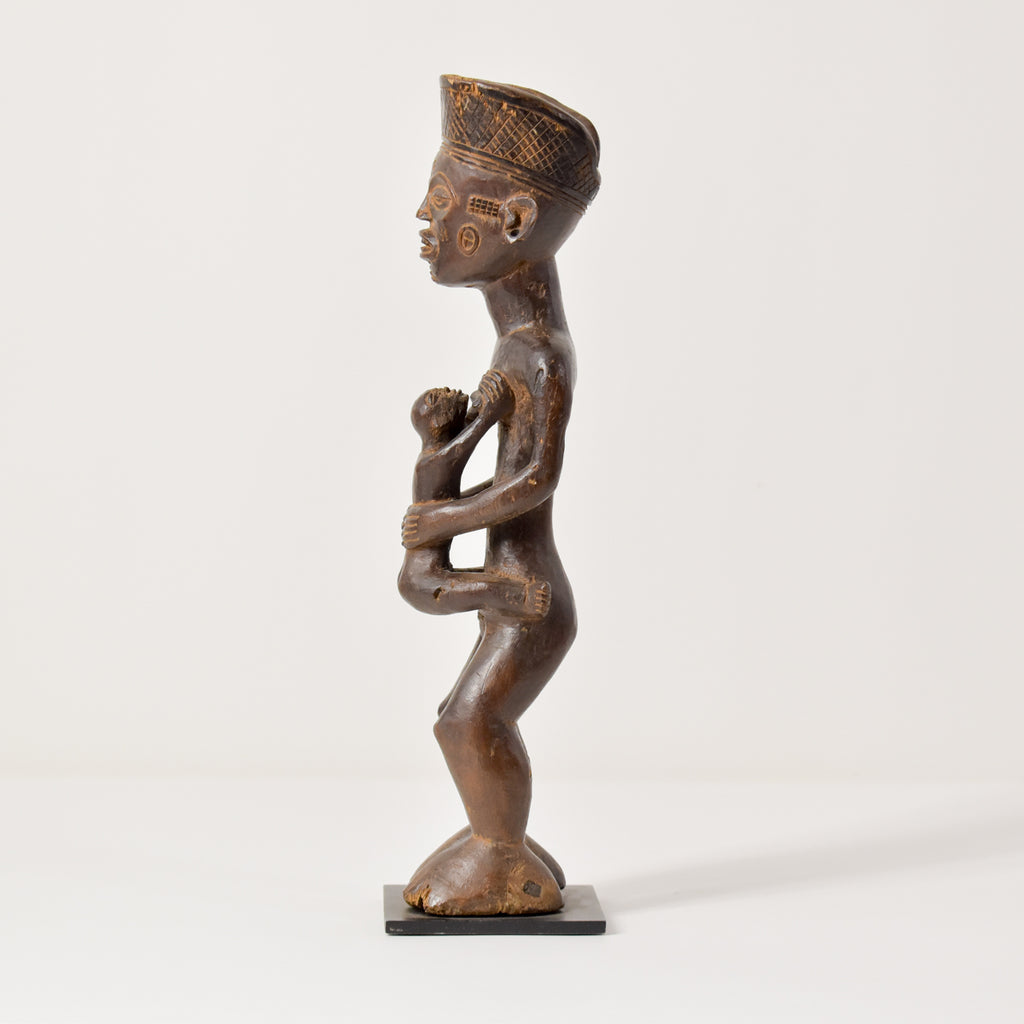 Chokwe  Mother and Child Figure Congo